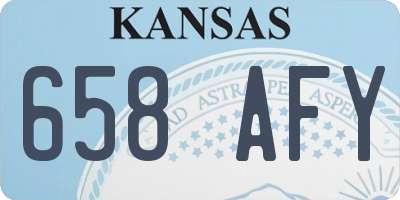 KS license plate 658AFY