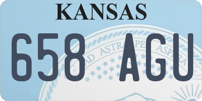 KS license plate 658AGU
