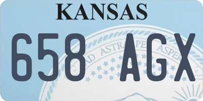 KS license plate 658AGX