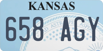 KS license plate 658AGY