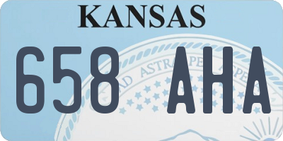 KS license plate 658AHA