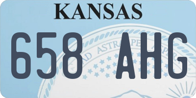 KS license plate 658AHG
