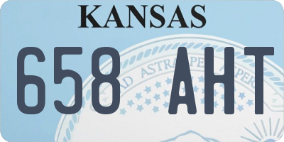 KS license plate 658AHT