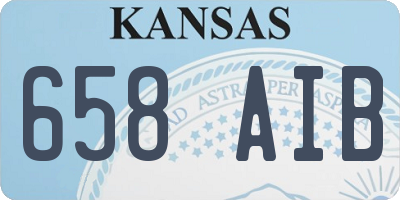 KS license plate 658AIB