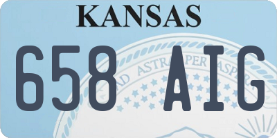 KS license plate 658AIG