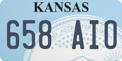 KS license plate 658AIO