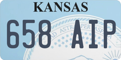 KS license plate 658AIP