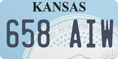 KS license plate 658AIW