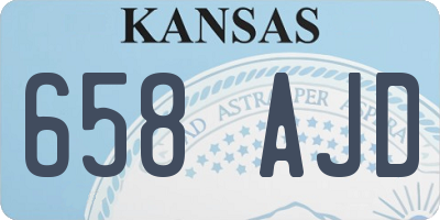 KS license plate 658AJD