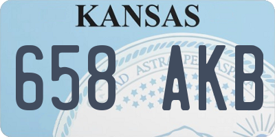 KS license plate 658AKB