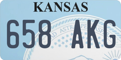 KS license plate 658AKG
