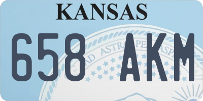 KS license plate 658AKM