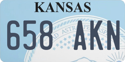 KS license plate 658AKN