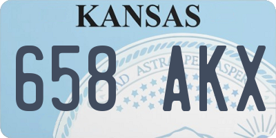 KS license plate 658AKX