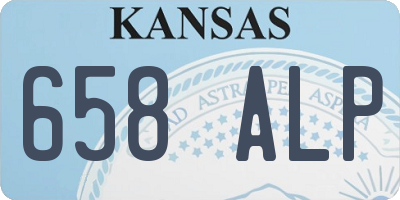 KS license plate 658ALP