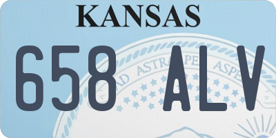 KS license plate 658ALV