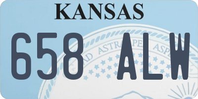 KS license plate 658ALW