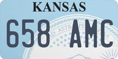 KS license plate 658AMC