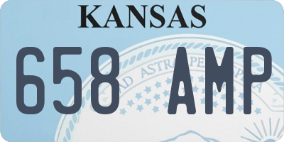 KS license plate 658AMP
