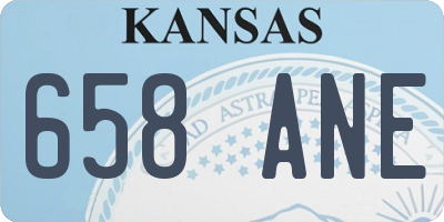 KS license plate 658ANE