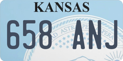 KS license plate 658ANJ