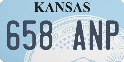 KS license plate 658ANP