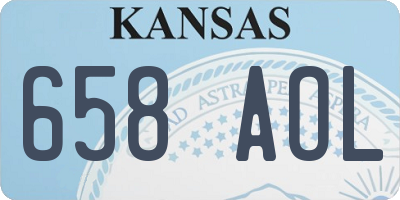 KS license plate 658AOL