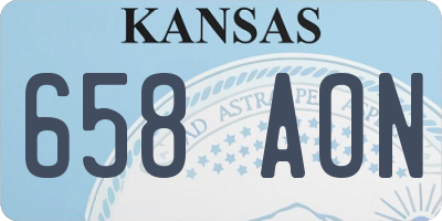 KS license plate 658AON