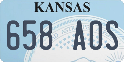 KS license plate 658AOS