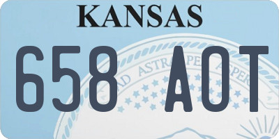 KS license plate 658AOT