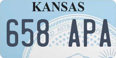 KS license plate 658APA