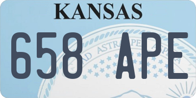 KS license plate 658APE
