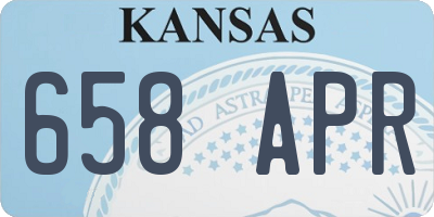 KS license plate 658APR