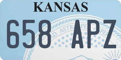 KS license plate 658APZ