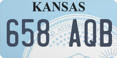 KS license plate 658AQB