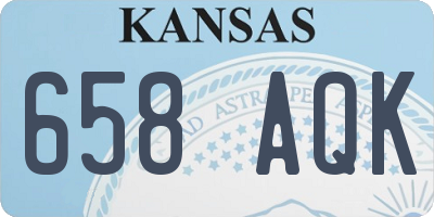KS license plate 658AQK