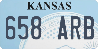 KS license plate 658ARB