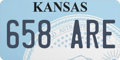 KS license plate 658ARE