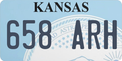 KS license plate 658ARH