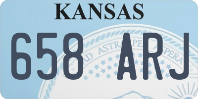 KS license plate 658ARJ