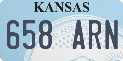 KS license plate 658ARN