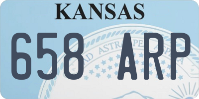 KS license plate 658ARP
