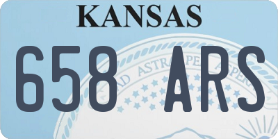KS license plate 658ARS