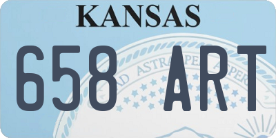 KS license plate 658ART