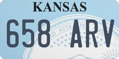 KS license plate 658ARV