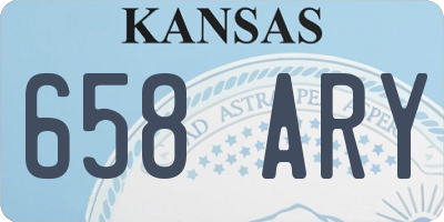 KS license plate 658ARY