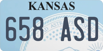 KS license plate 658ASD