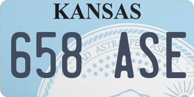 KS license plate 658ASE