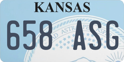 KS license plate 658ASG
