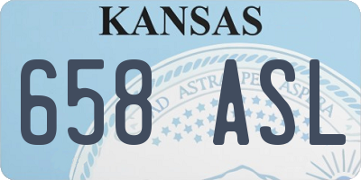 KS license plate 658ASL